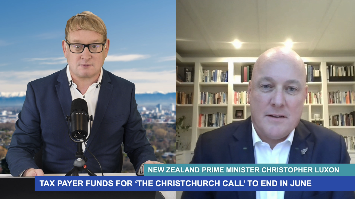 New Zealand Prime Minister Christopher Luxon on the Christchurch Call.
