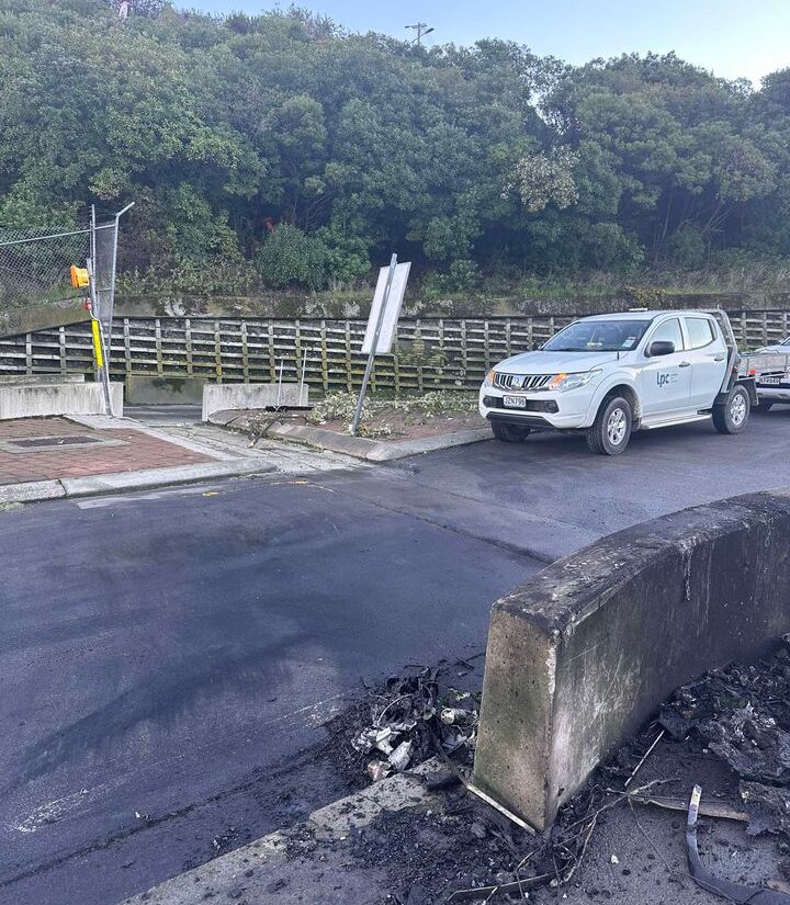 Scene of where car crashed
