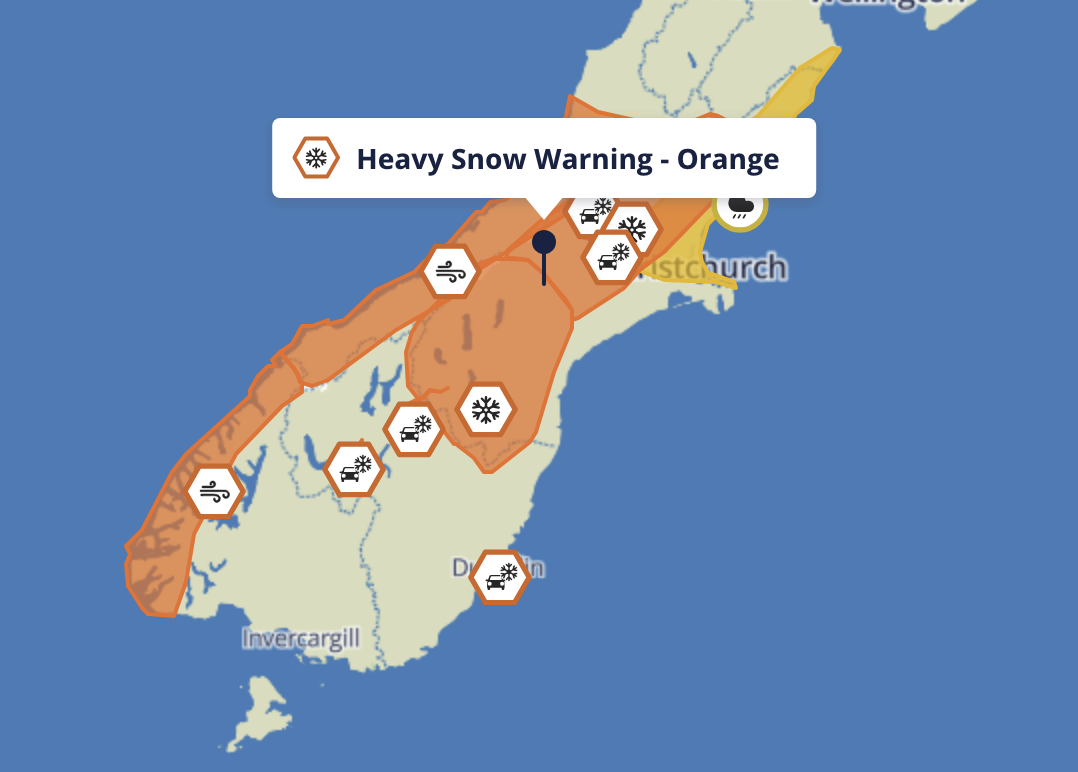 A number of South Island Roads closes due to snow and ice - Chris Lynch ...