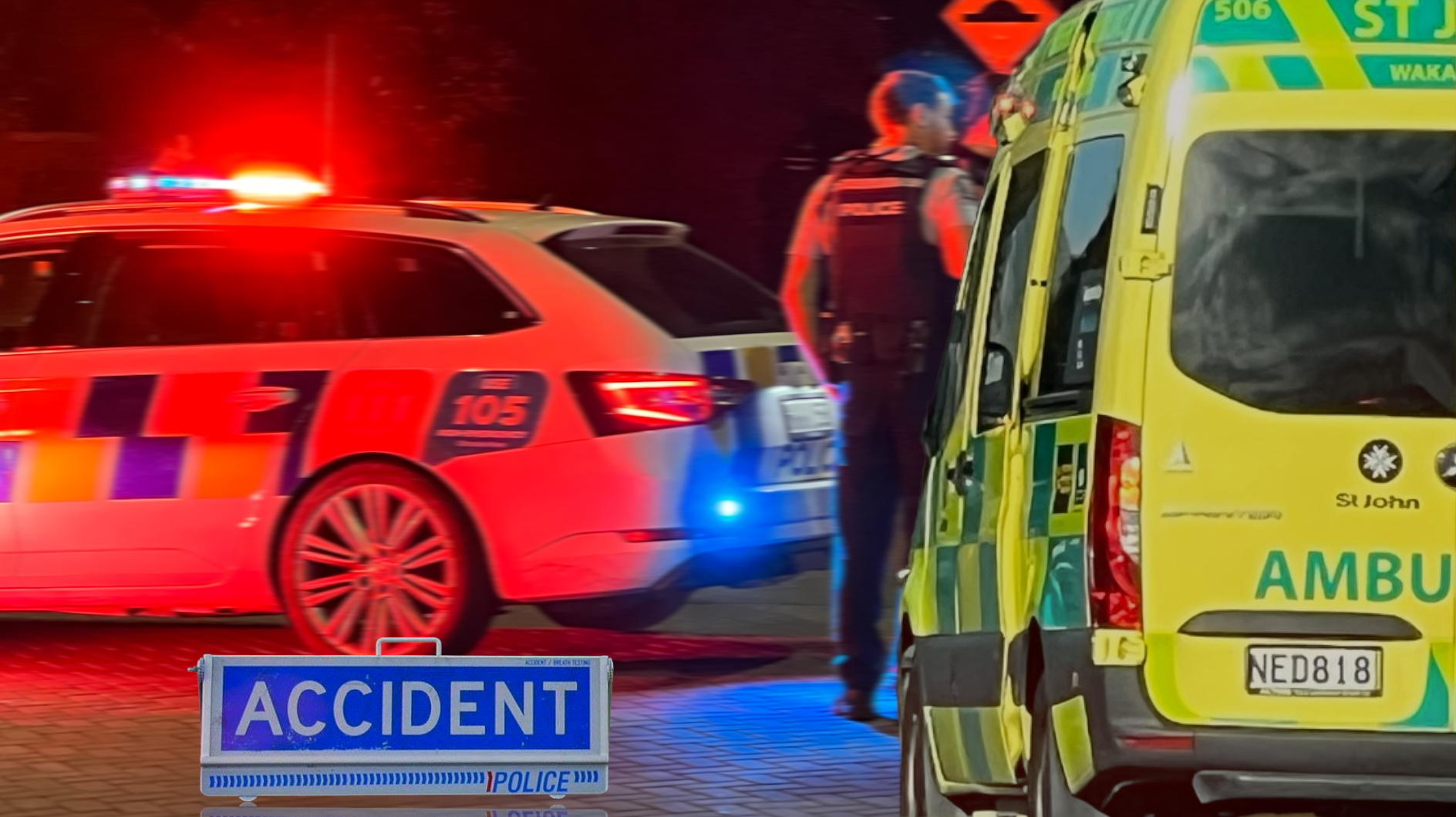Serious crash closes SH1 at Waikuku