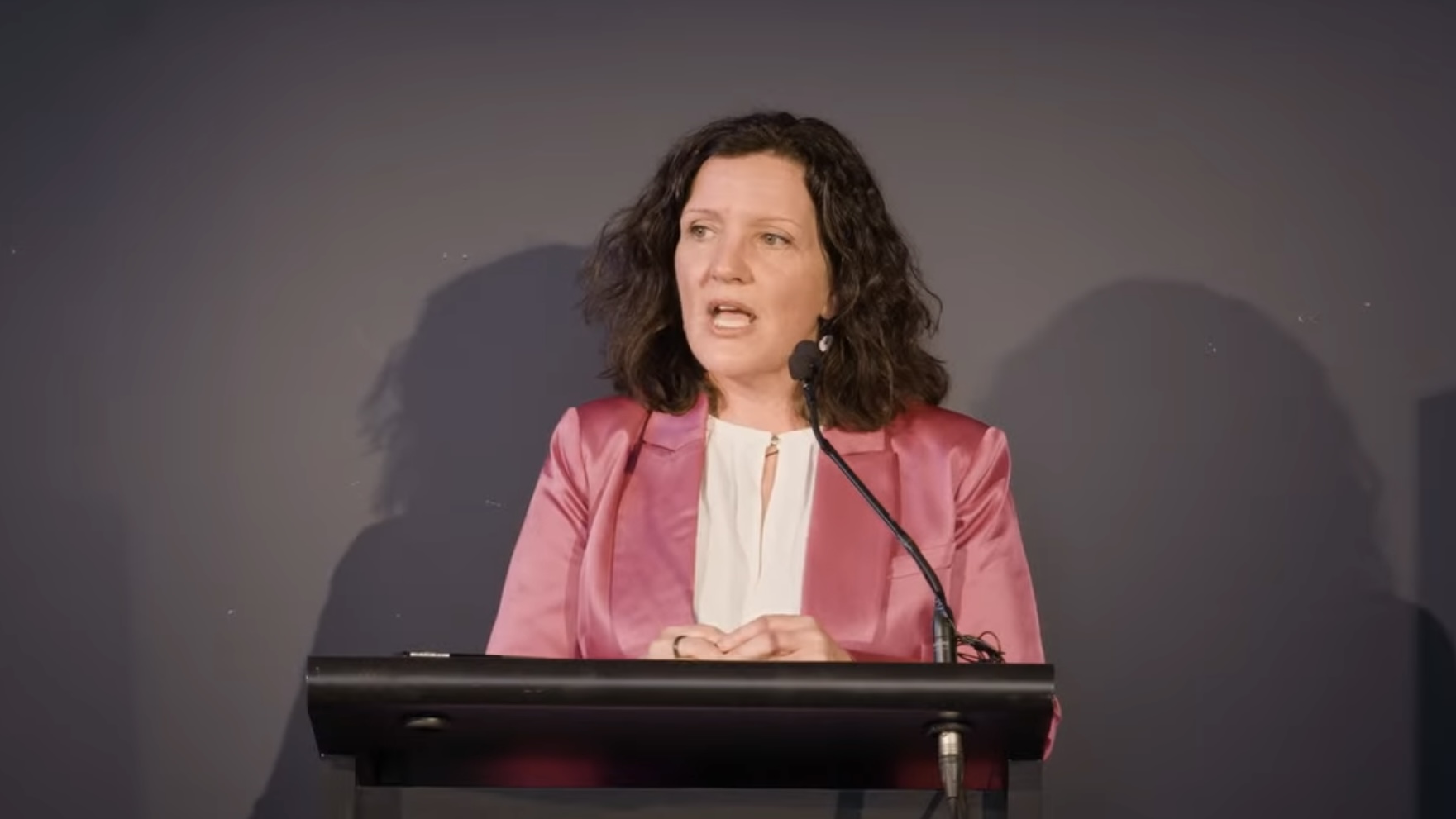 Sara Templeton at her campaign launch on Friday night.