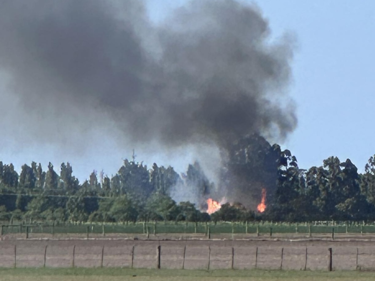 Fire crews battle large house fire in Rolleston