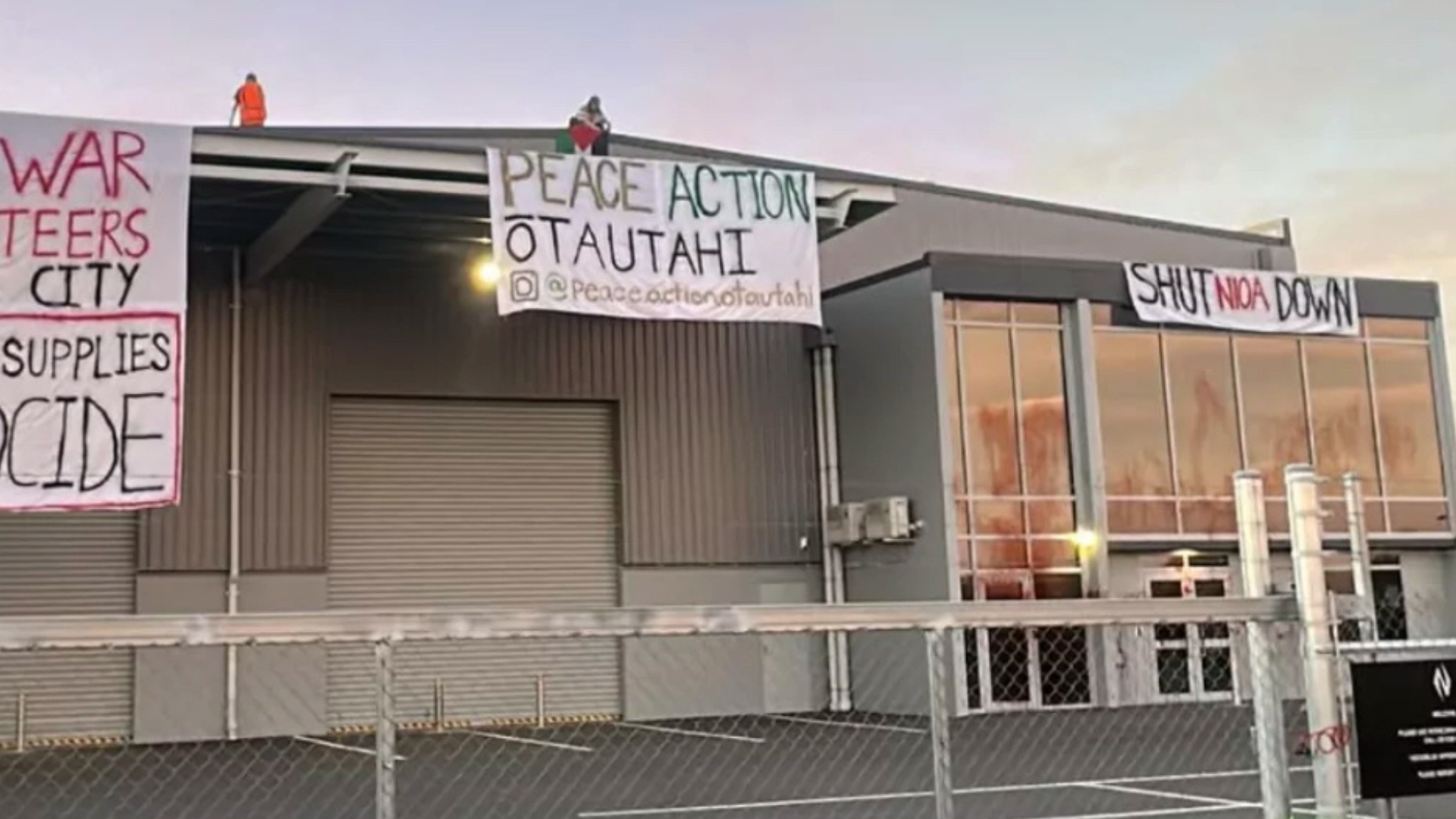 Two people arrested in Rolleston protest, after it started to rain