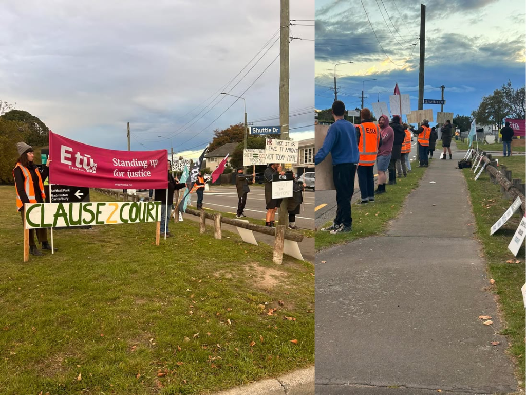 Christchurch wastewater workers begin five-day strike over collective agreement clause