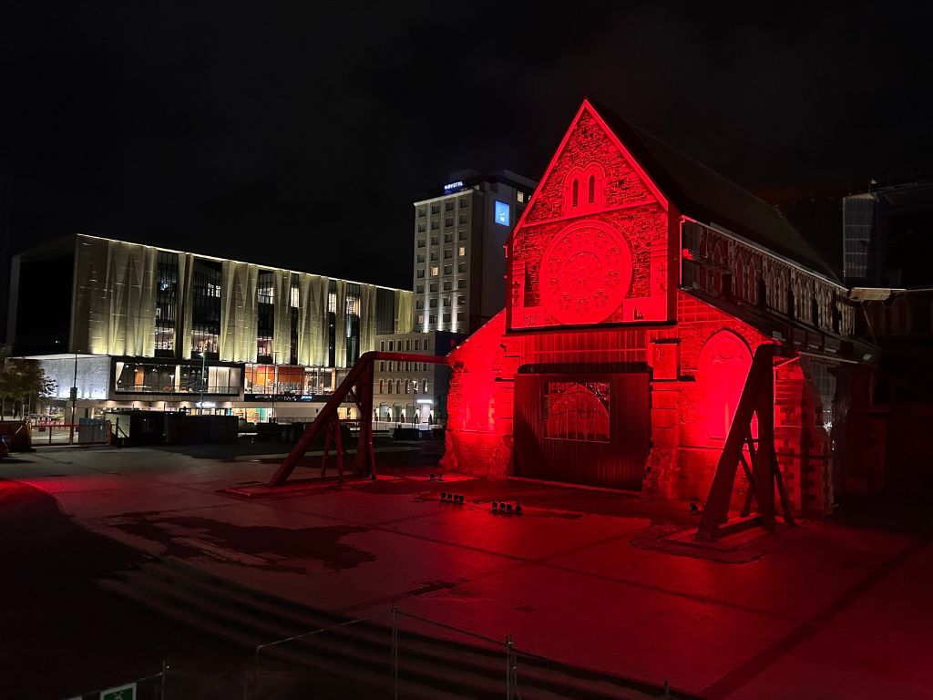 Christ Church Cathedral to be lit red in honour of New Zealand’s fallen servicemen and women