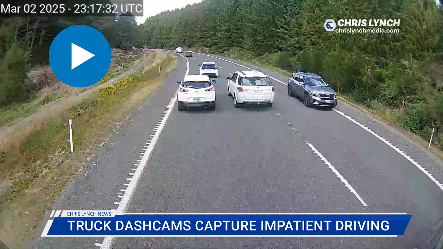 Dashcam footage reveals dangers of impatient driving, warns freight association