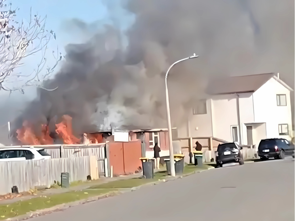 Emergency services respond to house fire in Hoon Hay