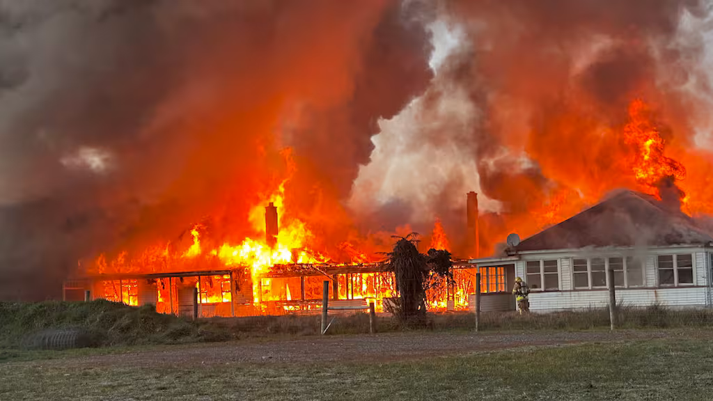 Police treating fire at old Hokitika Seaview hospital complex as suspicious