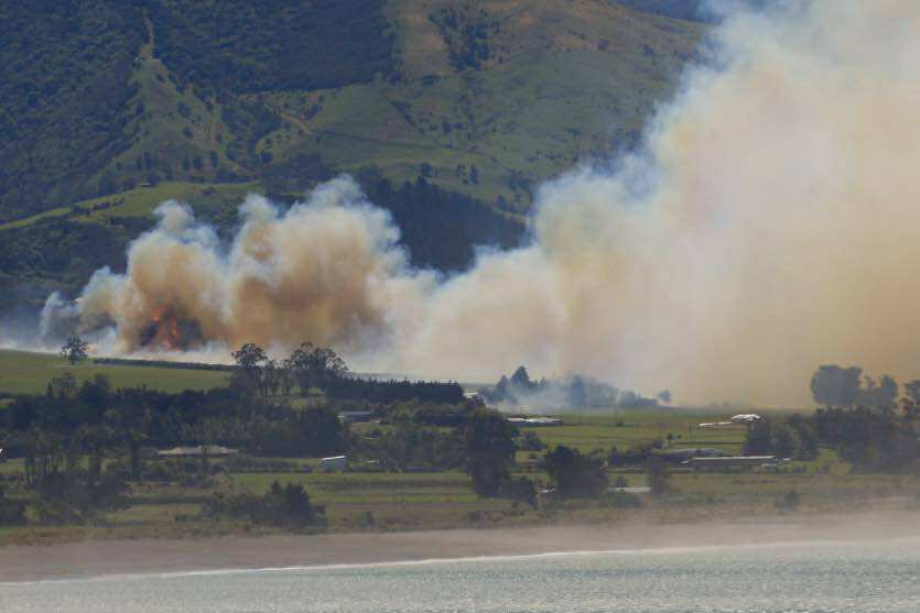 Five homes destroyed as fierce fires rip through Kaikoura district