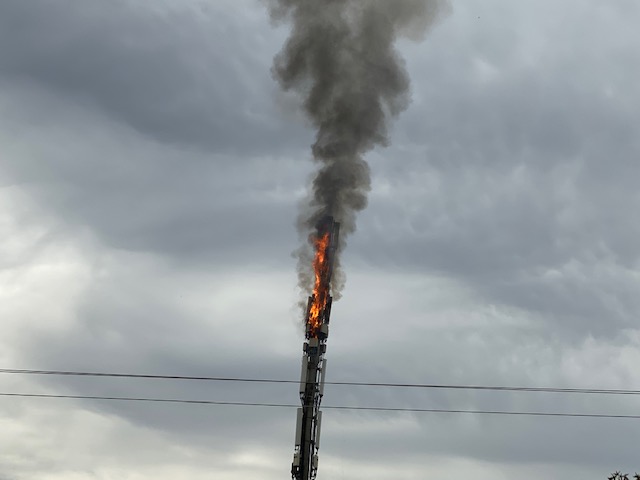 Man charged following cellphone tower arsons