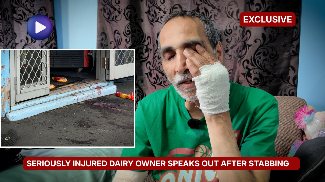 “There was too much blood” seriously injured diary owner speaks out after violent attack
