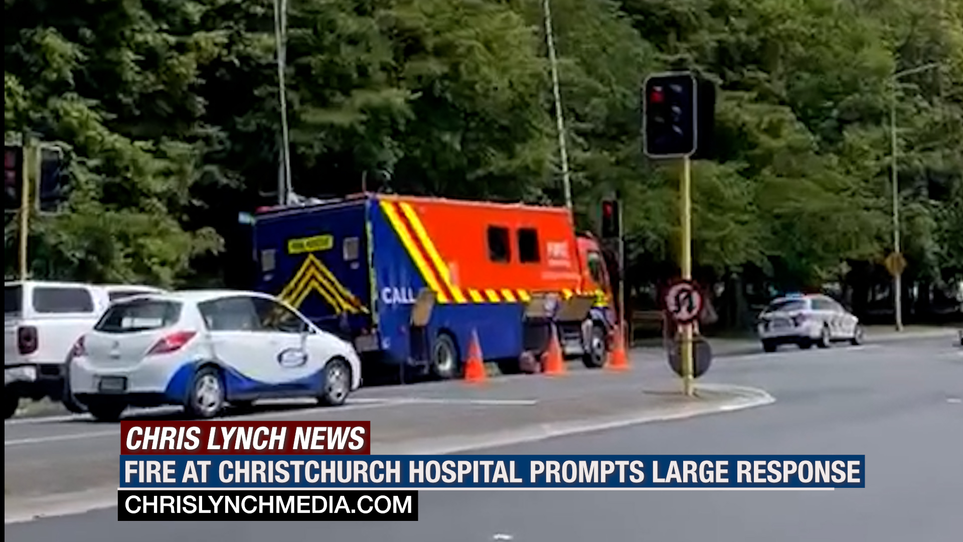 Fire crews respond to fire at power supply room at Christchurch Hospital