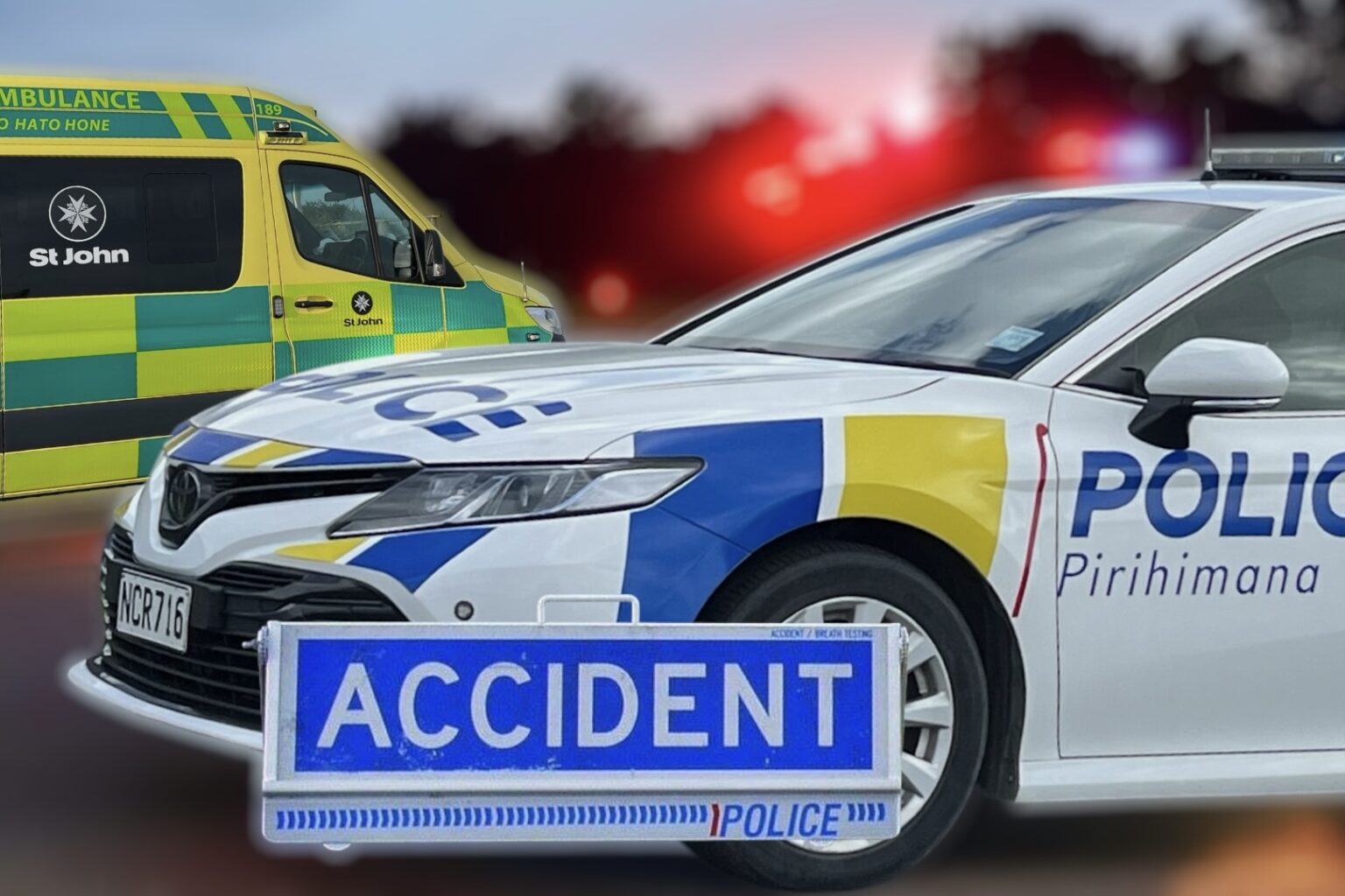 Four injured in serious four vehicle crash near Tekapo - Chris Lynch Media