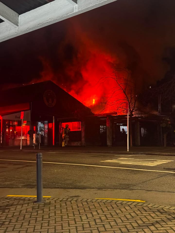Cafe fire in Lyttelton brought under control
