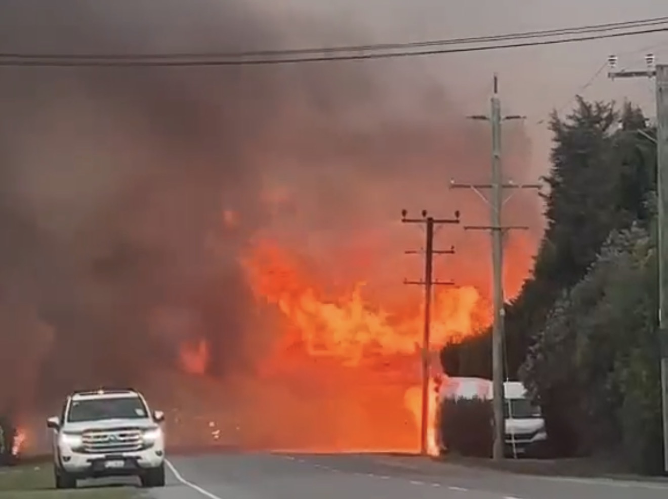 Firefighters battle large blaze in Rolleston, and other parts of Canterbury