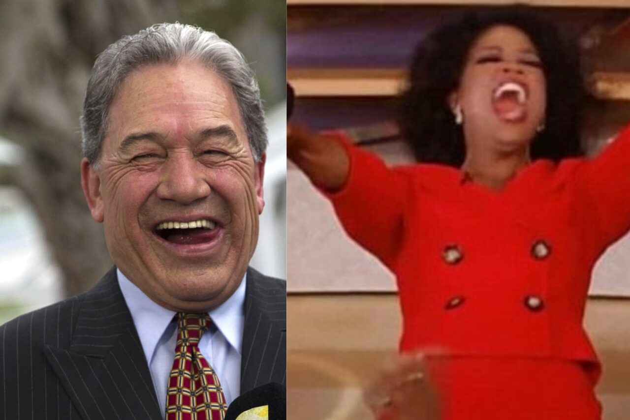 Winston Peters likens Labour’s “free stuff” to an Oprah giveaway