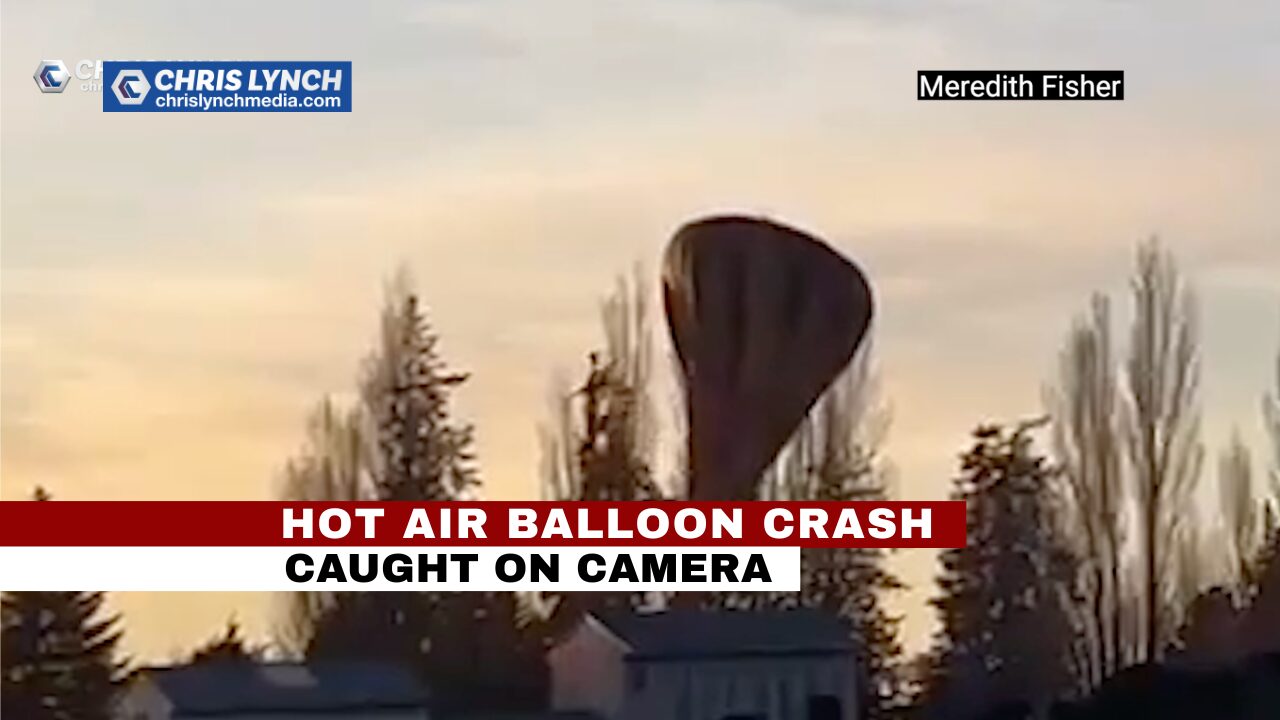 Footage emerges of hot air balloon crash in Methven