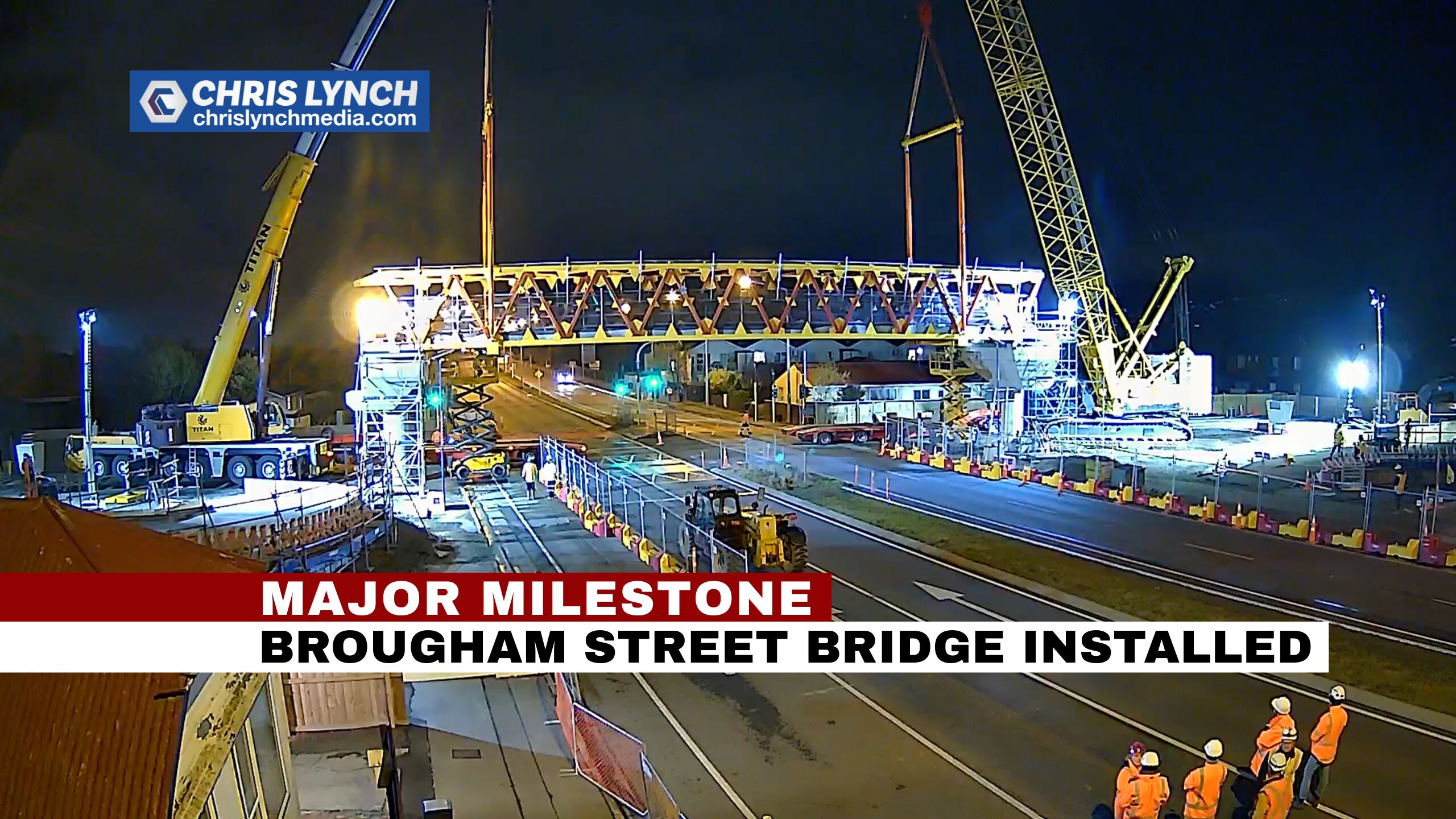 Watch Major Christchurch construction milestone on Brougham Street