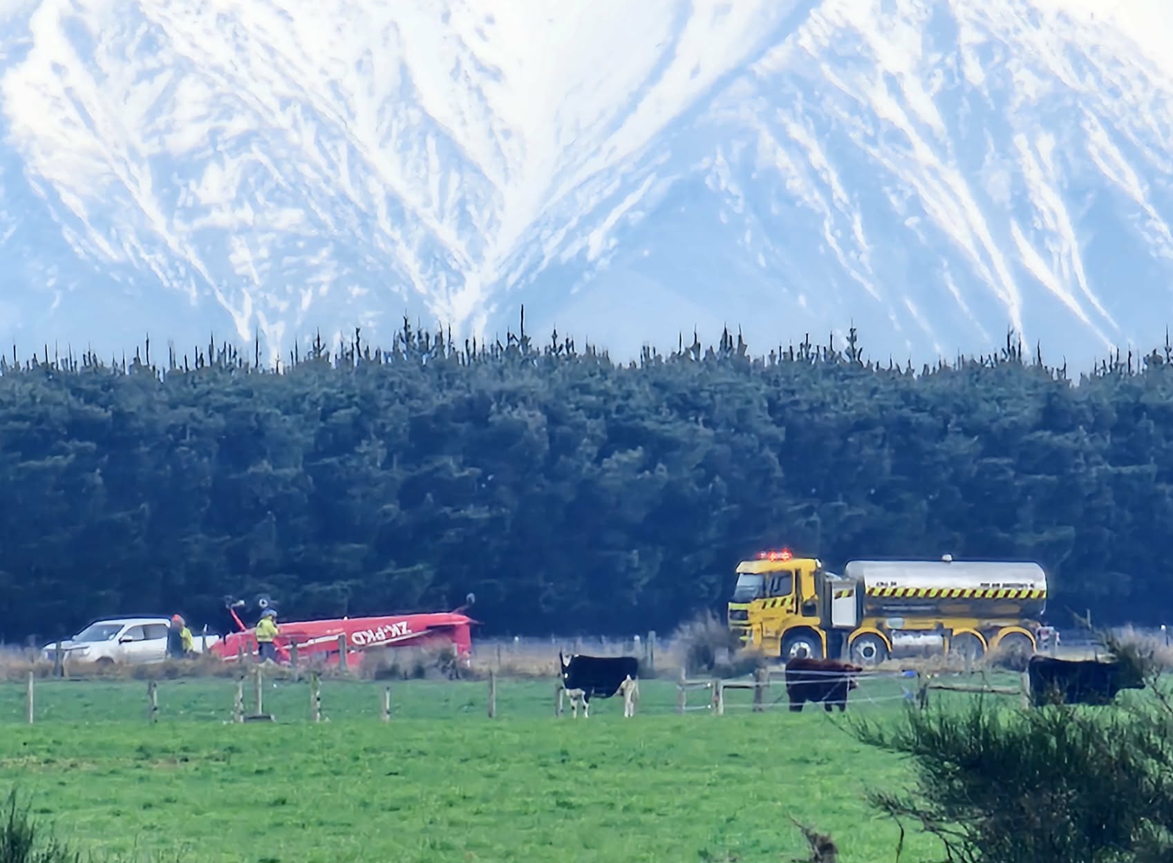 Light plane crash in rural Canterbury