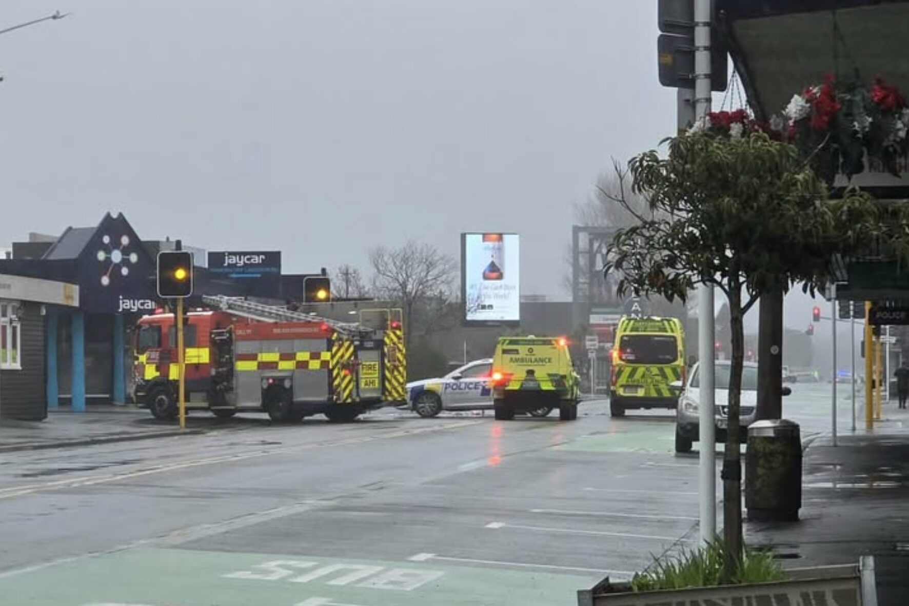 Serious crash involving motorcyclist closes busy Papanui intersection