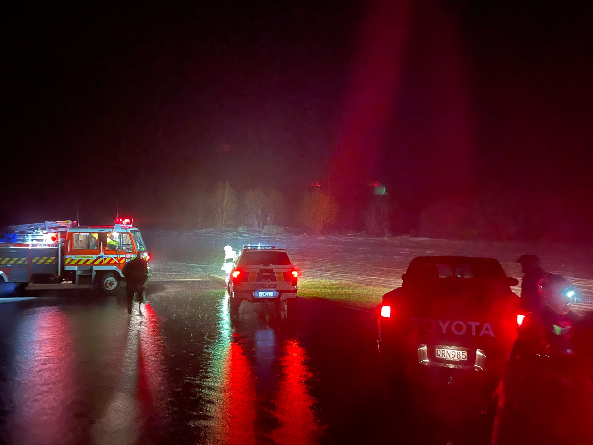 Photos show floodwater rescue operation near Mt Lyford