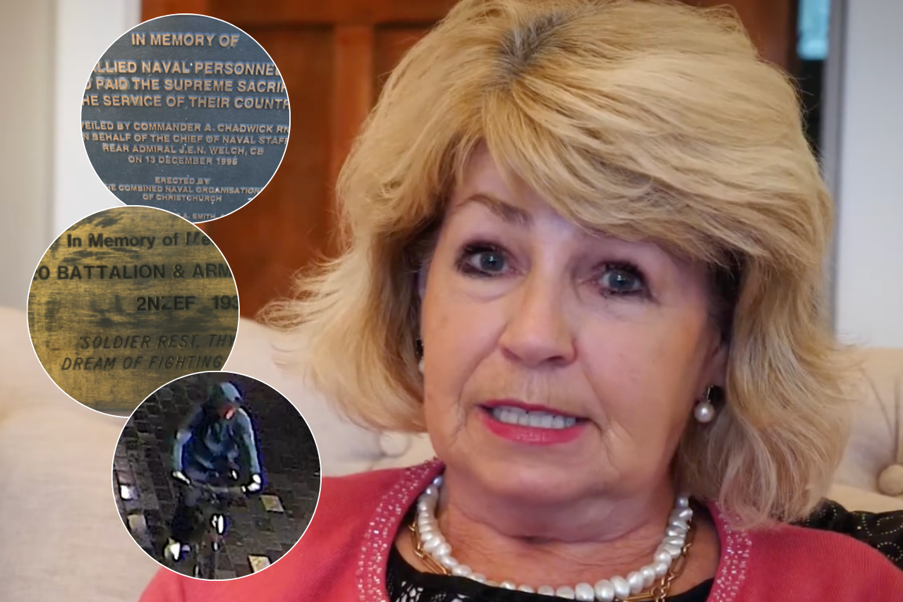 ‘Absolutely appalling’: plaque honouring 80 earthquake victims stolen from Latimer Square