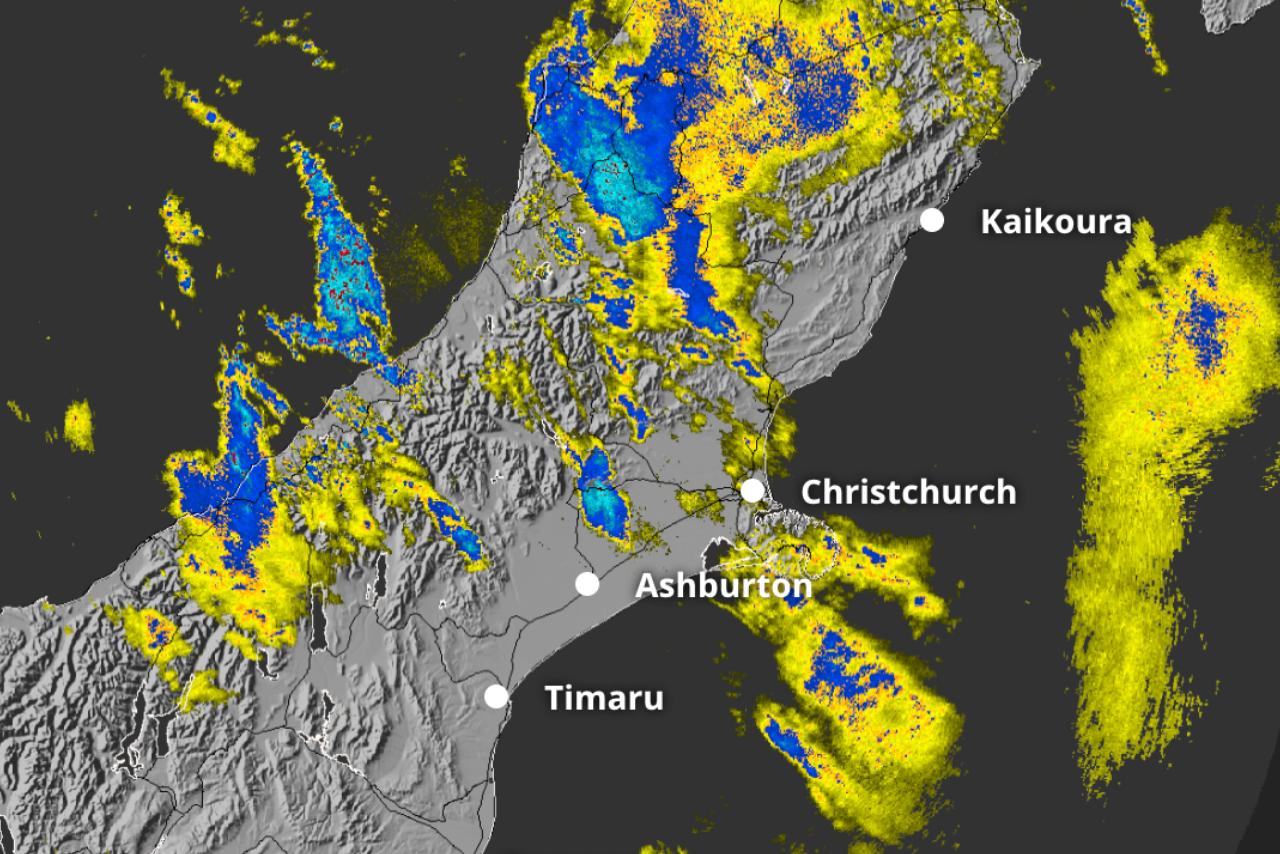 Canterbury storm eases but heavy rain and road warnings remain throughout the south