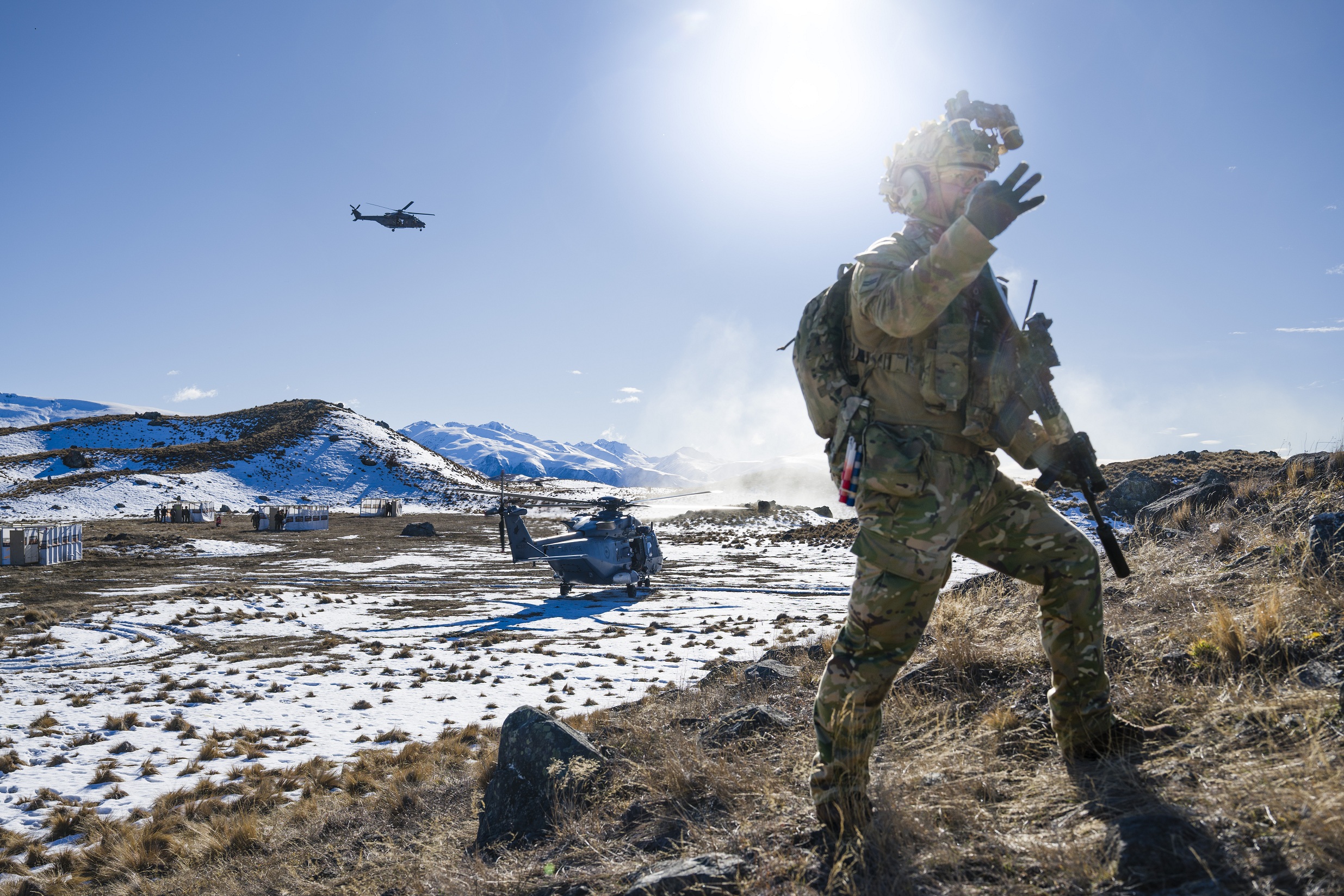 Tekapo freeze tests NZ Army and Air Force in joint combat exercise