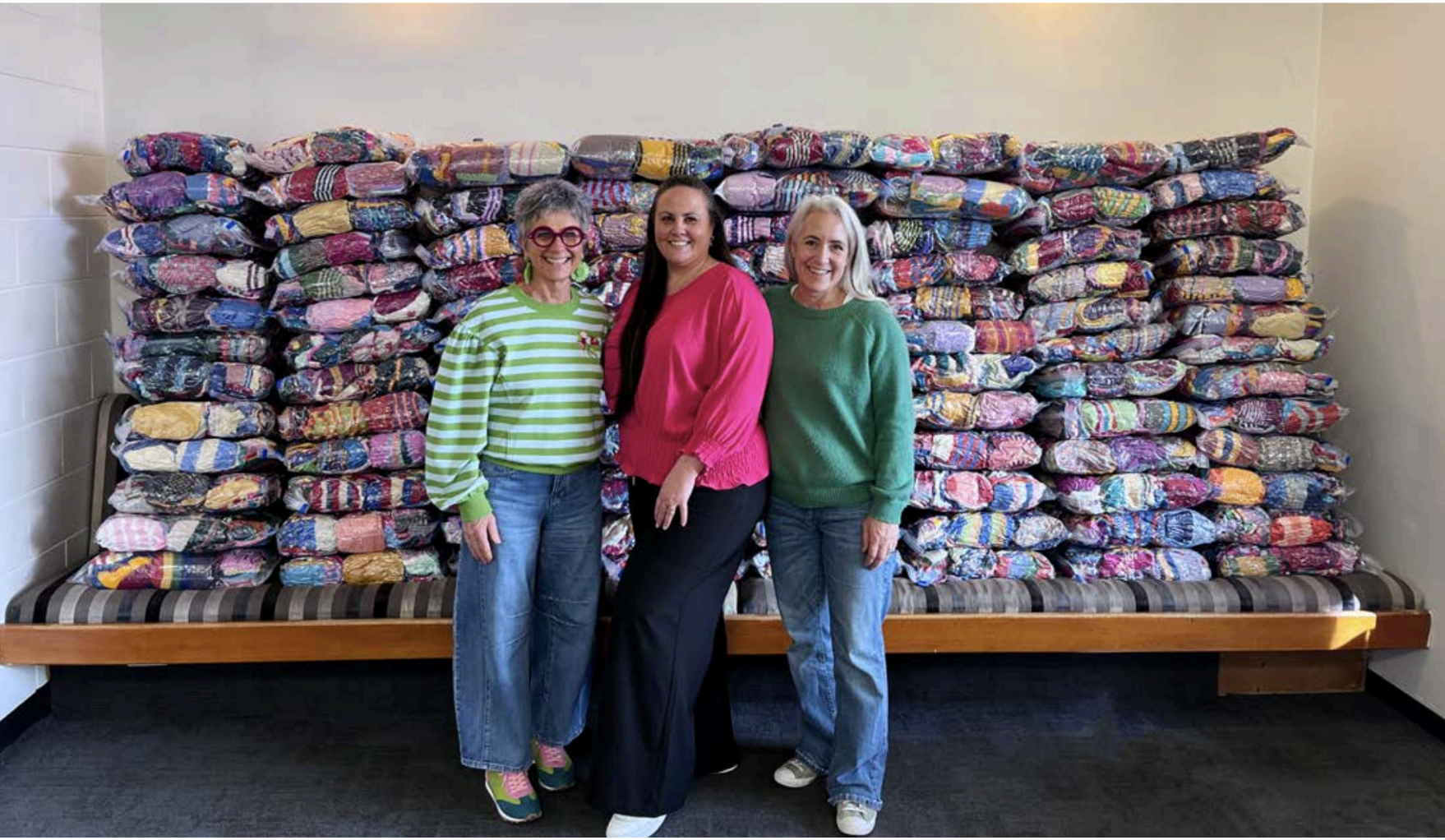 Thousands of baby hats packed in Christchurch for mothers in Ethiopia