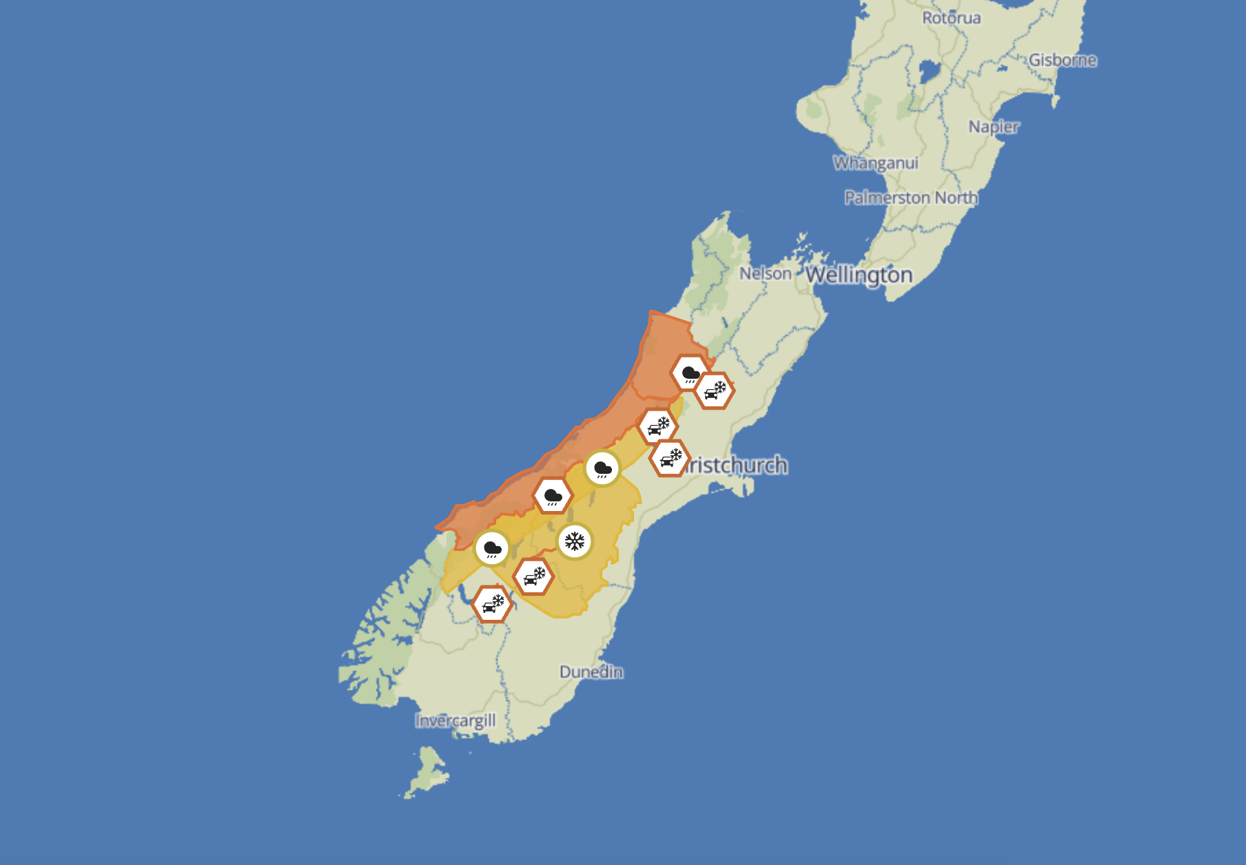 Heavy snow threatens Canterbury High Country as winter storm closes in