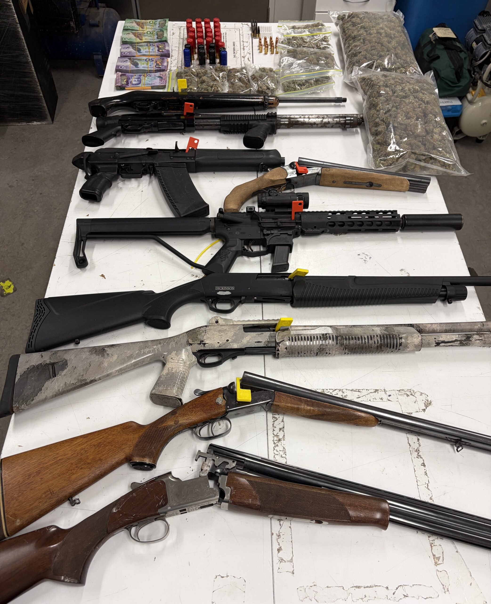 Guns, drugs and cash seized in Christchurch gang operation