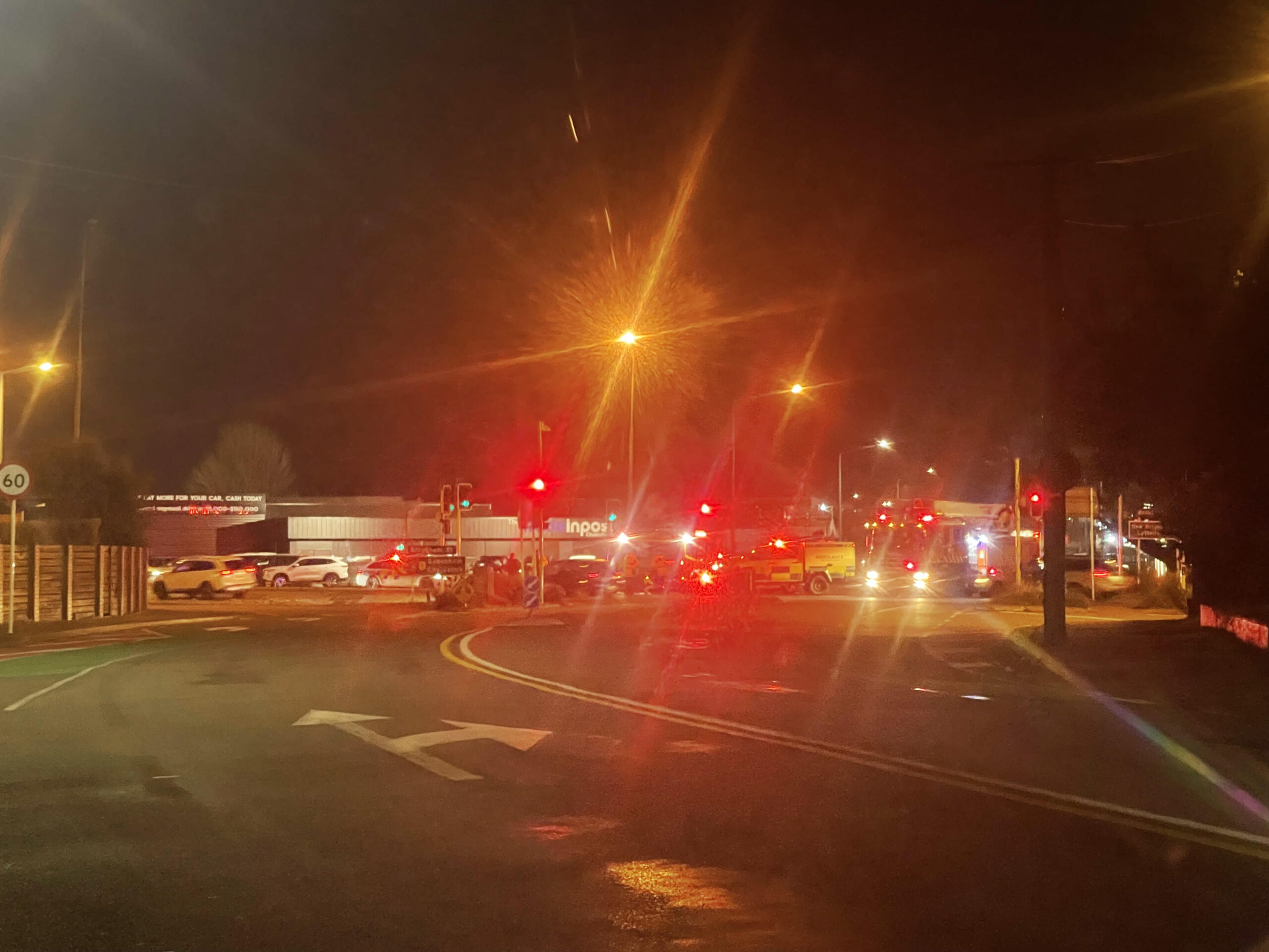 Motorcyclist injured in Brougham Street crash