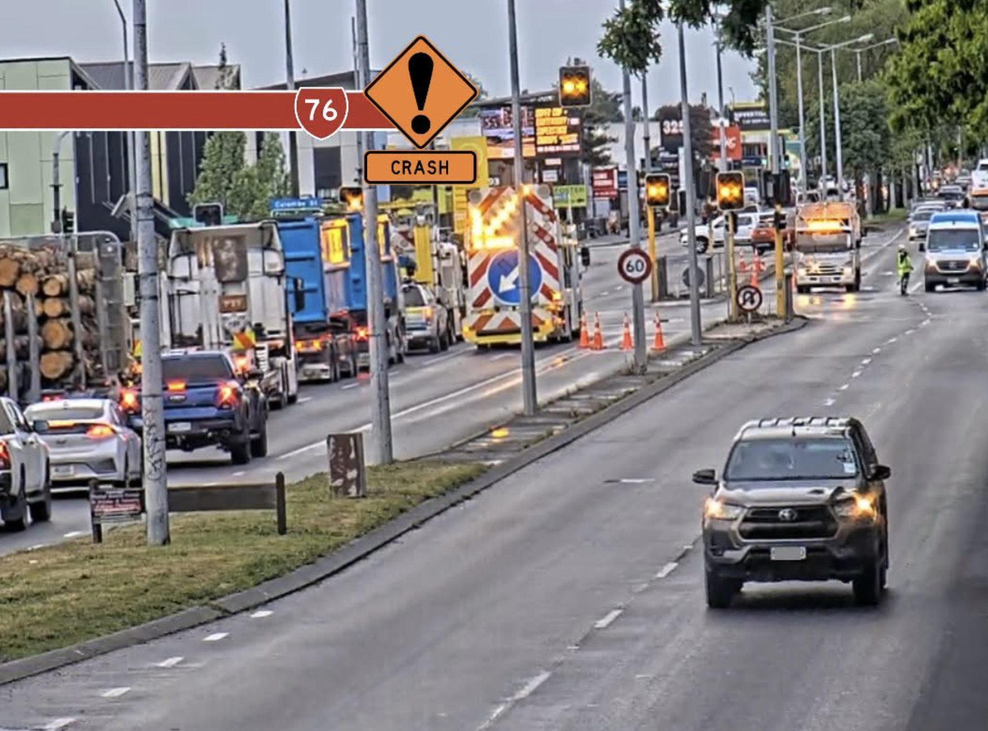 Spiked fleeing vehicle crashes into car at busy Christchurch intersection, two charged