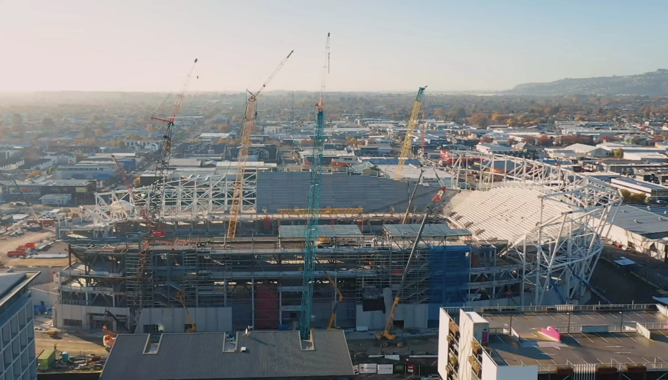 Christchurch stadium construction reaches halfway