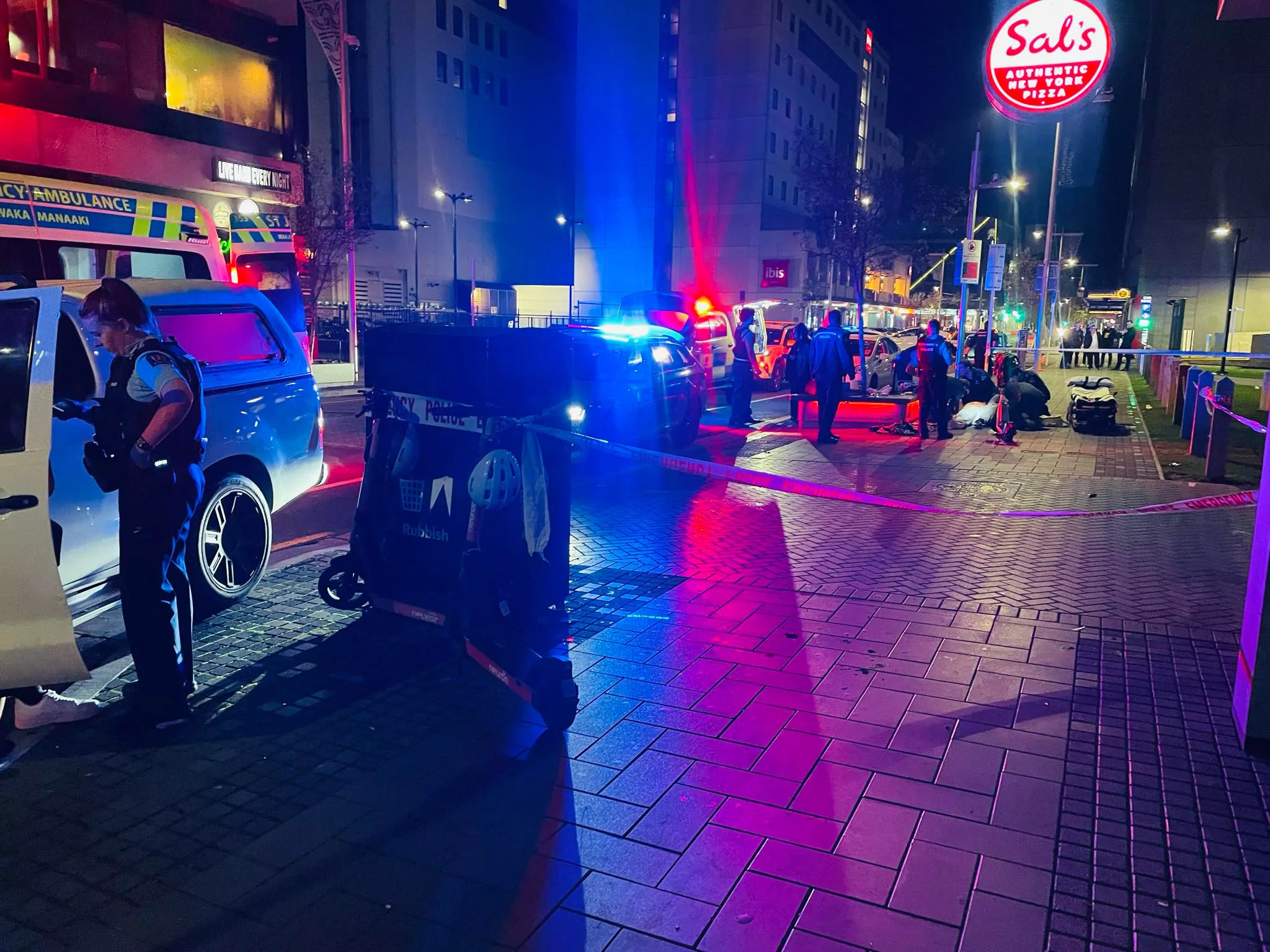 Man arrested following an alleged stabbing in central Christchurch