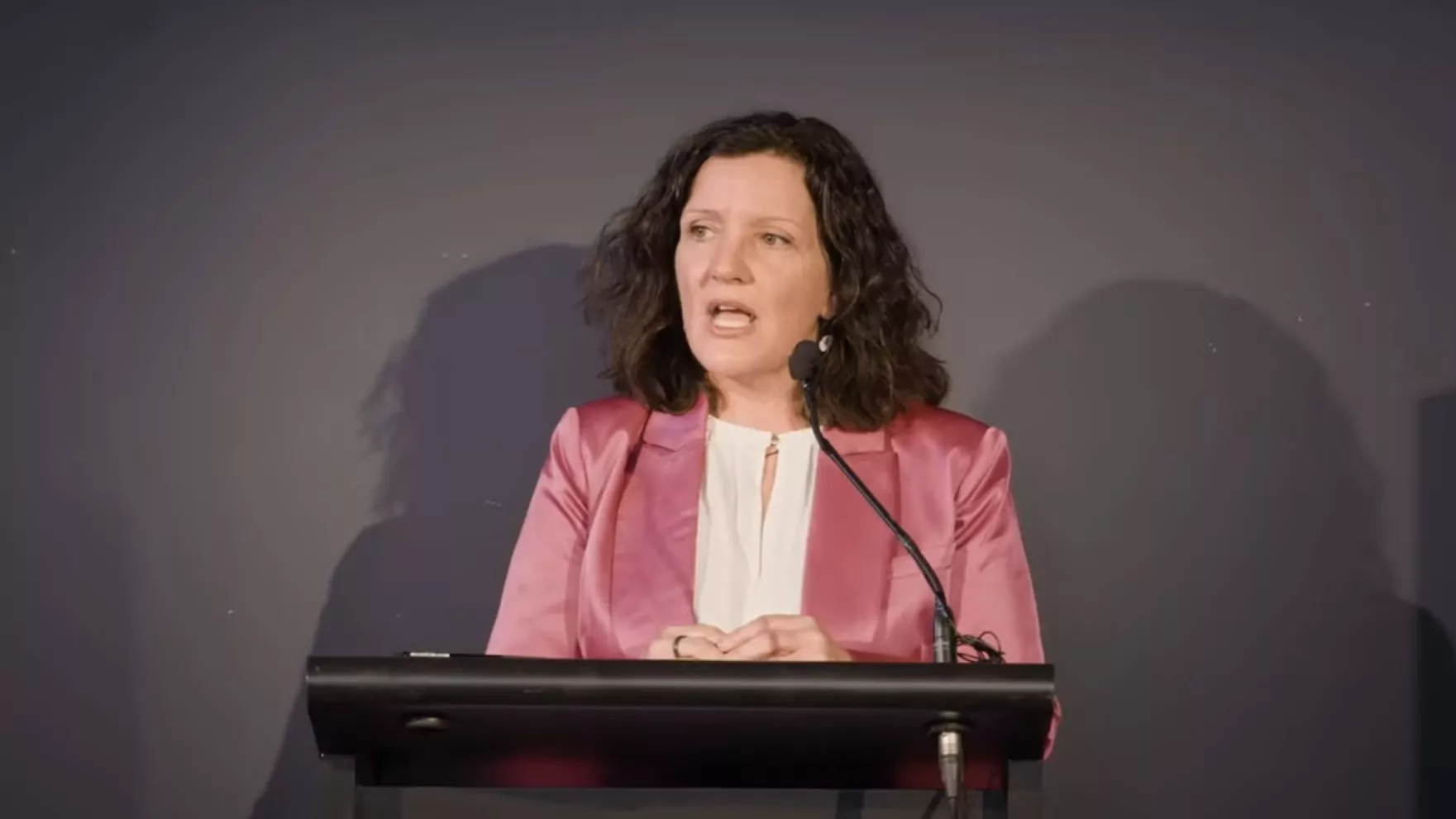 Sara Templeton at her campaign launch on Friday night.