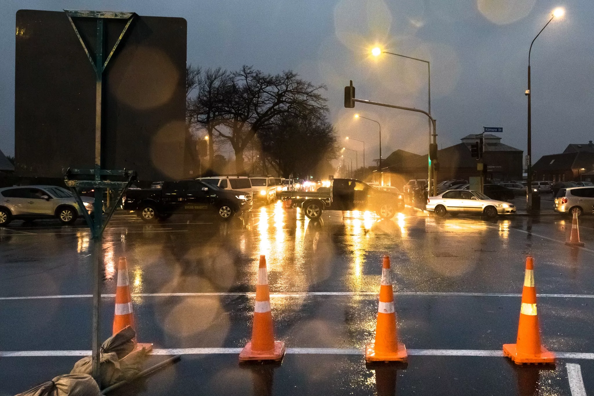 Evacuations and road closures follow two days of heavy rain in Canterbury