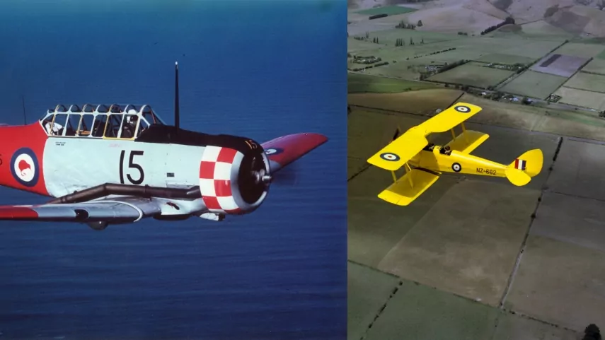 Historic Tiger Moth and Harvard aircraft to join Air Force Museum of New Zealand collection