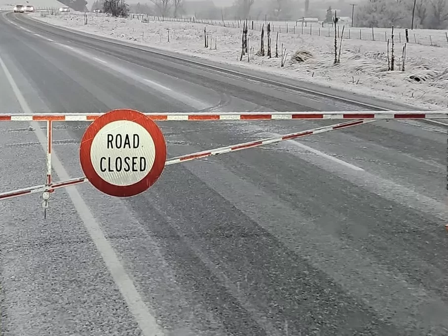 NZTA closes State Highway 8 between Fairlie and Twizel due to snow and ice