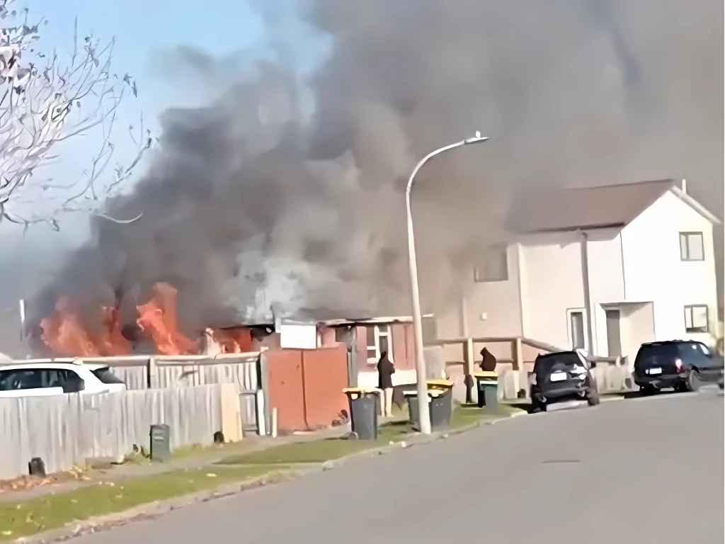 Emergency services respond to house fire in Hoon Hay