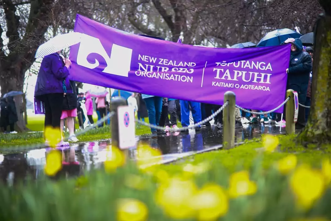 Nurses in Christchurch joined thousands of their colleagues across the country in 24-hour strike