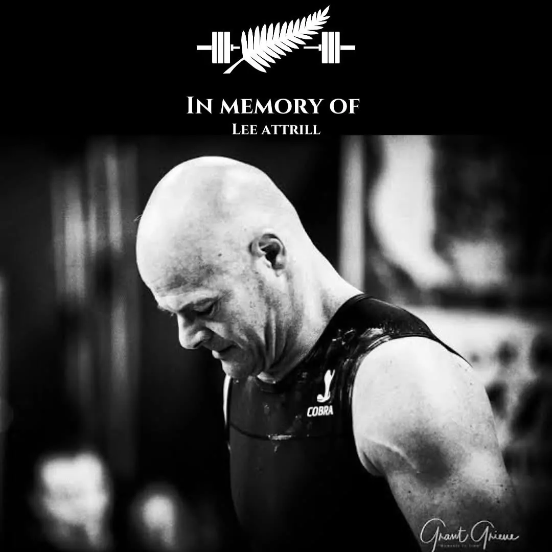 South Island weightlifting and powerlifting communities mourn the loss of Lee Attrill