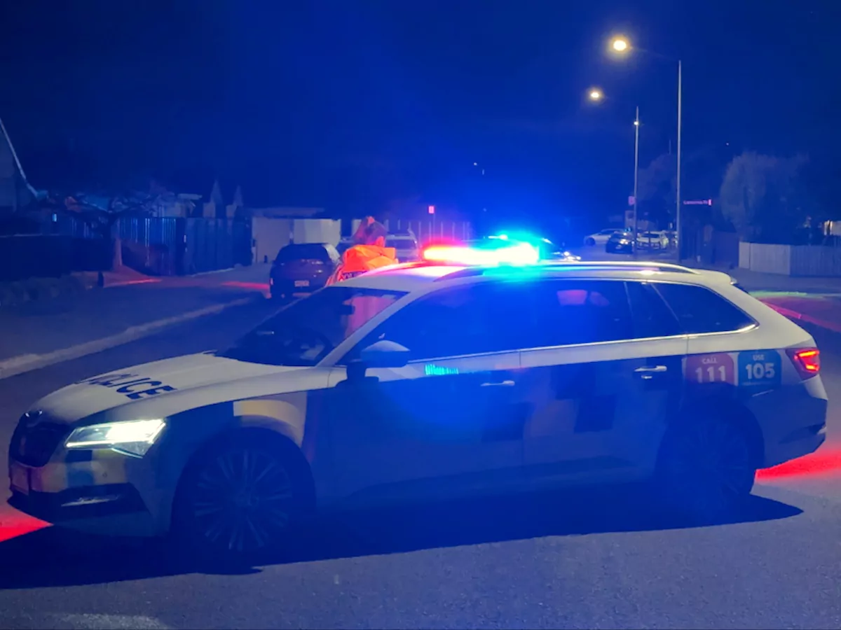 Fleeing driver crashes into power pole, found hiding on Christchurch rooftop