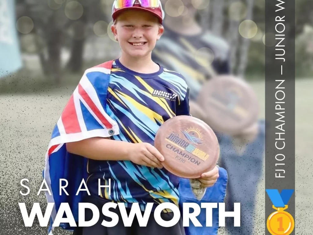 Christchurch girl makes disc golf history with third junior world title