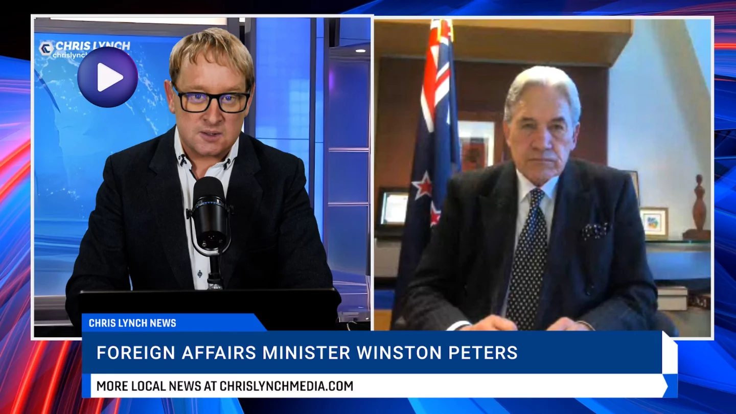 Winston Peters on greyhound racing ban and calls for urgent Middle East ceasefire