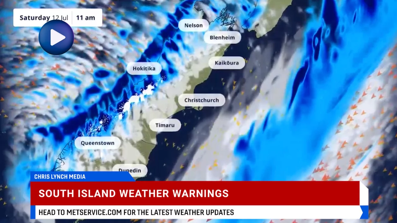 Strong winds and wet weather for Canterbury, clearer conditions expected Saturday