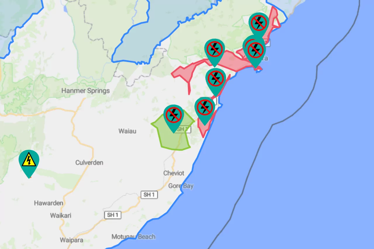BREAKING: All of Kaikōura is experiencing a power outage