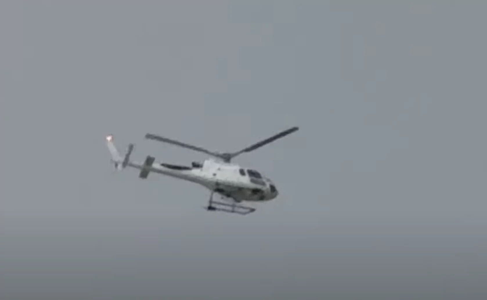 Commercial helicopter called in to help search for offenders circles above Dallington