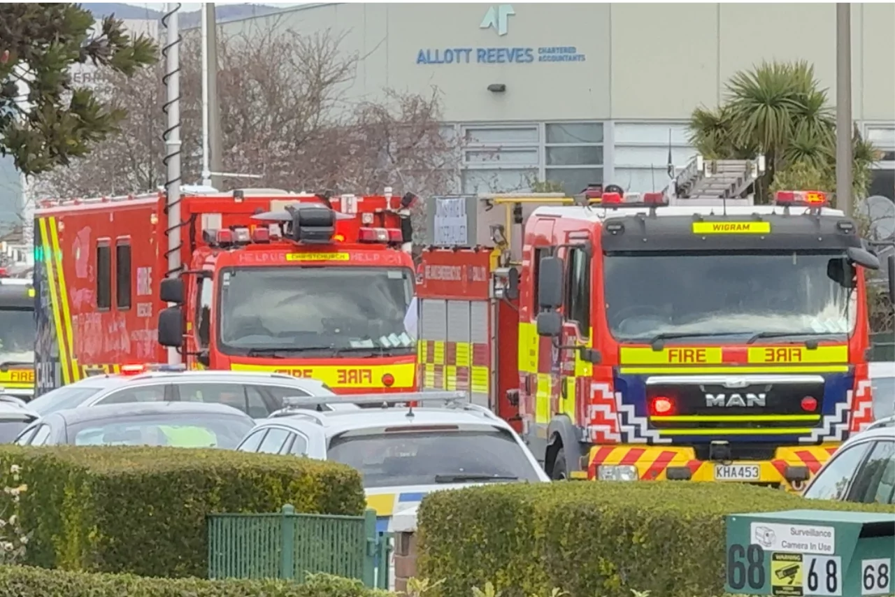 Large emergency response in Sockburn