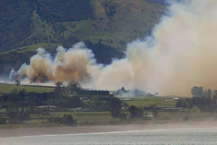 Five homes destroyed as fierce fires rip through Kaikoura district